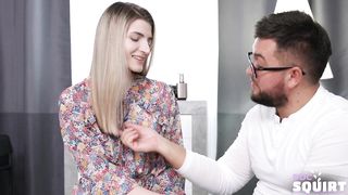 DocSquirt - Doc helps innocent hottie reach a strong squirt - 3 image