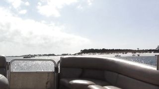 Two girls ended up licking each other on a boat - 1 image