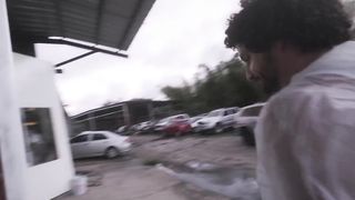 My Latina ex-wife came to my new job fighting over money... - 1 image