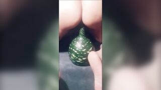 Whore's Perfect Pussy Pisses in Bed and Rides Bulbous Squash - 15 image
