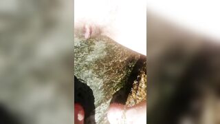 Sunny squirt near river in Lonavala