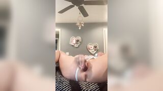 Fucks and squirts all over  herself - 14 image