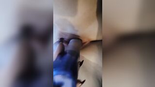 SQUIRT Solo Real Orgasms! Blonde PAWG moans and fucks herself with toy - 5 image