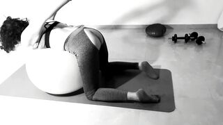 Kinktober day 12: YOGA KINK - Tied up and fucked on her yoga ball: Bdsmlovers91 - 13 image