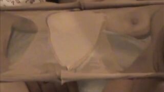 Squirting in French Laced Pantyhose