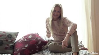 QuestForOrgasm - Blonde babe shivers in a orgasmic pleasure - 4 image