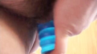 Bbw masturbates hairy pussy with toys - 13 image