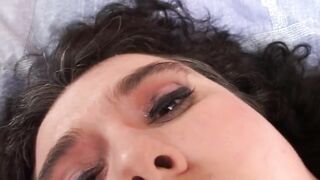 Bbw masturbates hairy pussy with toys