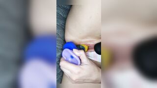 Petite Girl in Knee High Socks Fucks her Creamy Cum Filled Pussy to a Grool Gushing Finish - 11 image