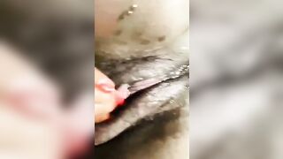 Black pussy clit play squirt and multiple orgasms - 6 image