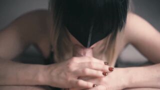 Beautiful cosplay girlfriend gets mouthfucked! HOT BABE / BLOWJOB / MASK / SLOWMOTION / PORNART - 14 image