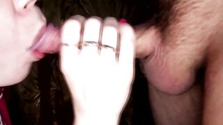 Sensual blowjob to neighbor and his warm cum on his lips - 10 image