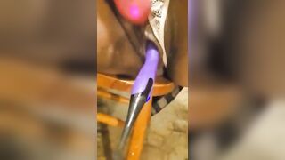 Ebony Slut Squirts Hardcore While Boyfriend Fucks Her Pussy With A Toy - 11 image