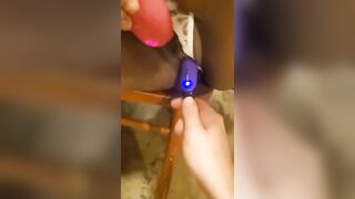 Ebony Slut Squirts Hardcore While Boyfriend Fucks Her Pussy With A Toy - 4 image