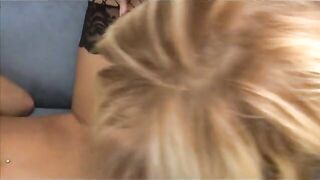 Blonde and brunette meet for some toying and licking action - 14 image