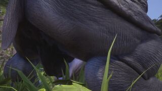 Furry Female Wolf & Rhino Fuck Hard (Some Pee) | Wild Life Furries - 8 image