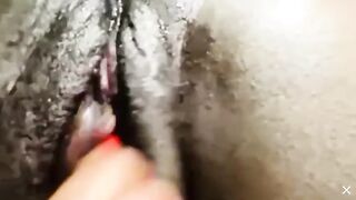 Sexy Ebony rubs swollen clit to dripping multiple orgasms xx - 15 image