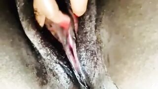 Sexy Ebony rubs swollen clit to dripping multiple orgasms xx - 3 image