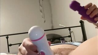 Wife squirts her brain out while husbands at work