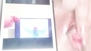 Cum tribute for macaroni cock