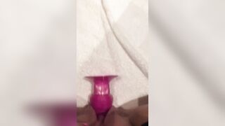 Fucking & teasing my tight pussy infront of the mirror until I squirt - 6 image