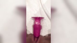 Fucking & teasing my tight pussy infront of the mirror until I squirt - 9 image