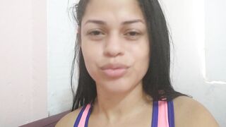 shaking and seducing solo teen alone playing with magic wand til getting my pussy really wet and pee - 3 image