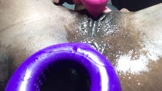 Double penetration with vibrator toy - 9 image