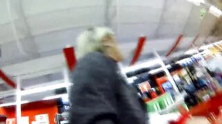 Blond pussy cucumber fuck and anal dick in kitchen - 4 image