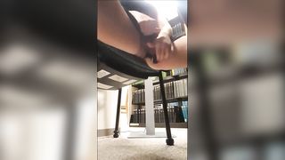 Using a dildo in college library
