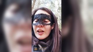 Pissed herself Fucking her Hole in the Woods next to Passing Cars - 2 image