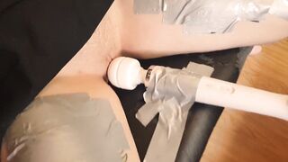 The girl was tied to a chair and brought to a squirt - 2 image