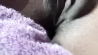 Ebony close up masturbation - 5 image