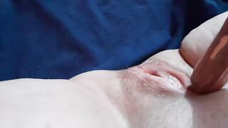 Broken chair leg #13- Masterbating on my period, up close and legs view - 10 image