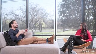 I finally got my psychology patient to fuck me in my office