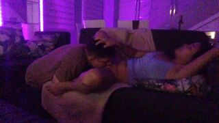 Licking pussy of my girlfriend's hot ass cousin - 1 image