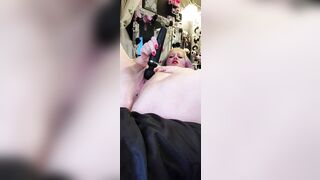 Goth Babe Fucks pretty pink holes...HUGE SQUIRT...bonus strip tease - 15 image