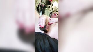 Goth Babe Fucks pretty pink holes...HUGE SQUIRT...bonus strip tease - 9 image