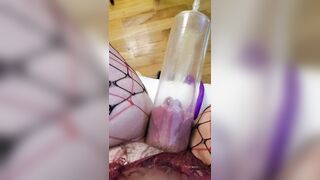 Mistress Gina Squirts Inside Pussy Pump, Fat Clit and Lips - 13 image