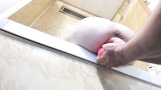 this slut knows how to take this huge dildo hard - 8 image