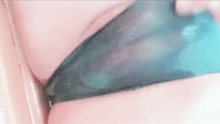 French horny teen girl squirting everywhere while touching herself - 12 image