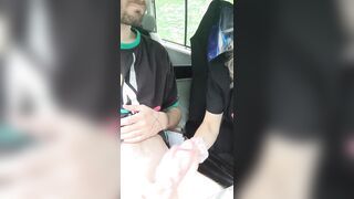 first time fucking in our new car! 9 months pregnant lactating, squirting, deepthroat - 6 image