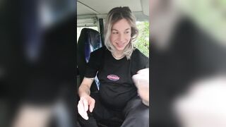 first time fucking in our new car! 9 months pregnant lactating, squirting, deepthroat