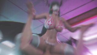 [DS Morrigan] My Cosplayer Girlfriend Rides My Cock in Hottest Japanese Nurse Outfit - 6 image