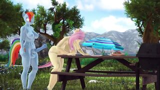 Futa Rainbow Dash x Fluttershy by zZiowin - 14 image