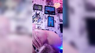 Sexy girl dressed as Rem cow masturbates to squirting orgasm - 12 image