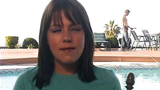 Dude and curvy brunette fuck while a guy is taking notes - 1 image