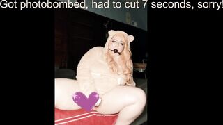 Teddy bear hoodie tease - 7 image