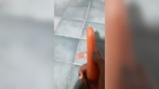 Carrot can fill my happiness SQUIRTING TOO BAD I CAN'T STOP IT!! - 2 image