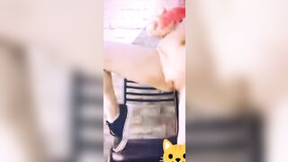 Risky public masturbation on webcam - 8 image